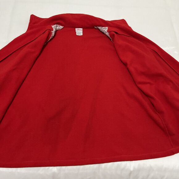Disney Shopping.com Fleece Jacket Women's Size 4XL Red Mickey Christmas full zip - Picture 6 of 11